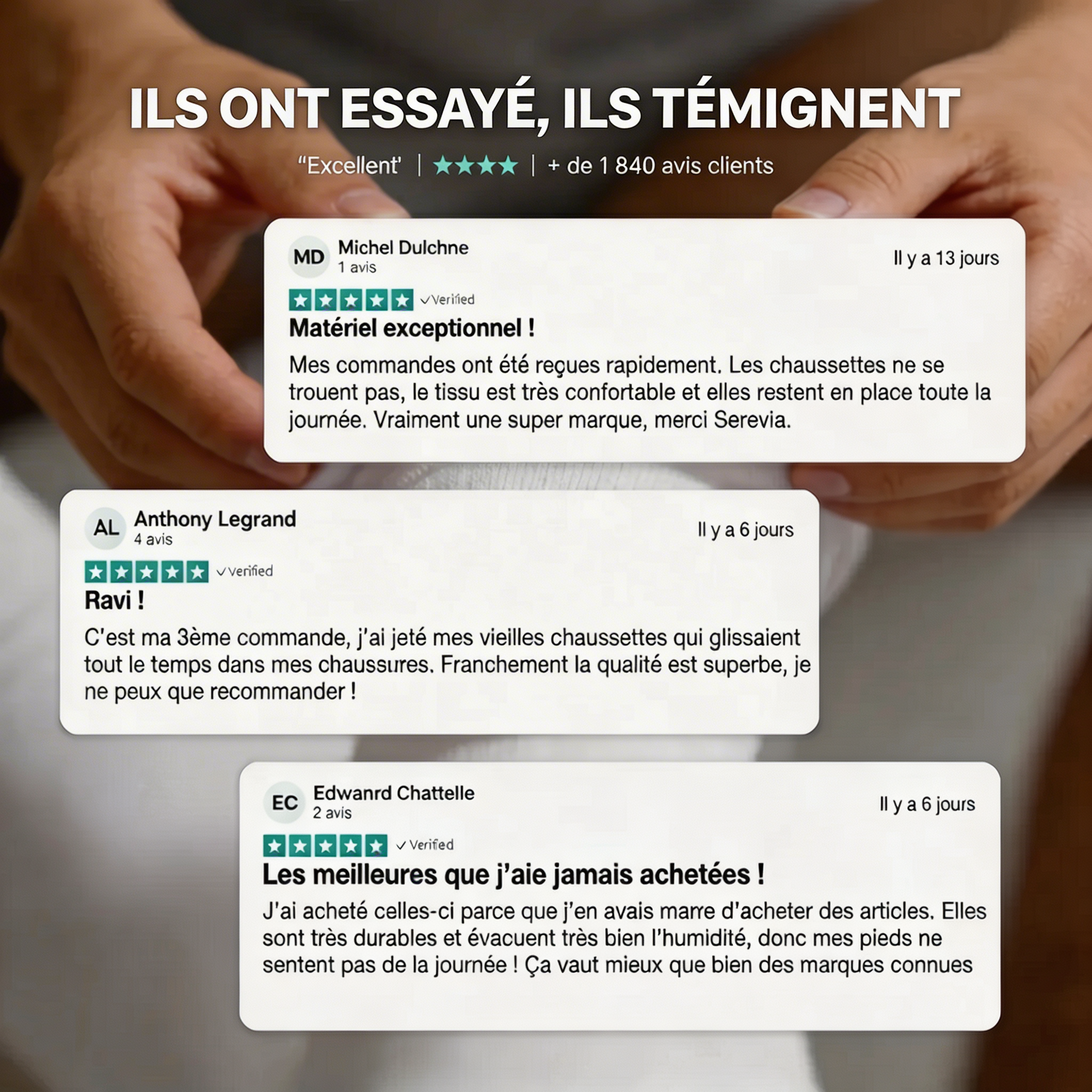 SEREVIA | CHAUSSETTES COURTES EN FIBRE DE BAMBOU PREMIUM