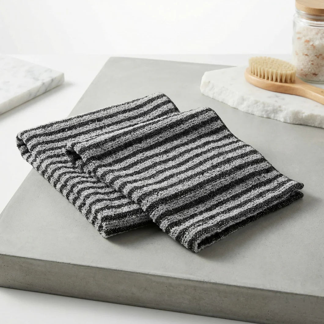 Serviette de Douche Exfoliante Purifiante Antibactérienne